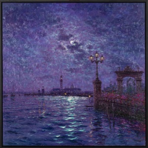Moonlight Sparkle Across The Lagoon, Venice,