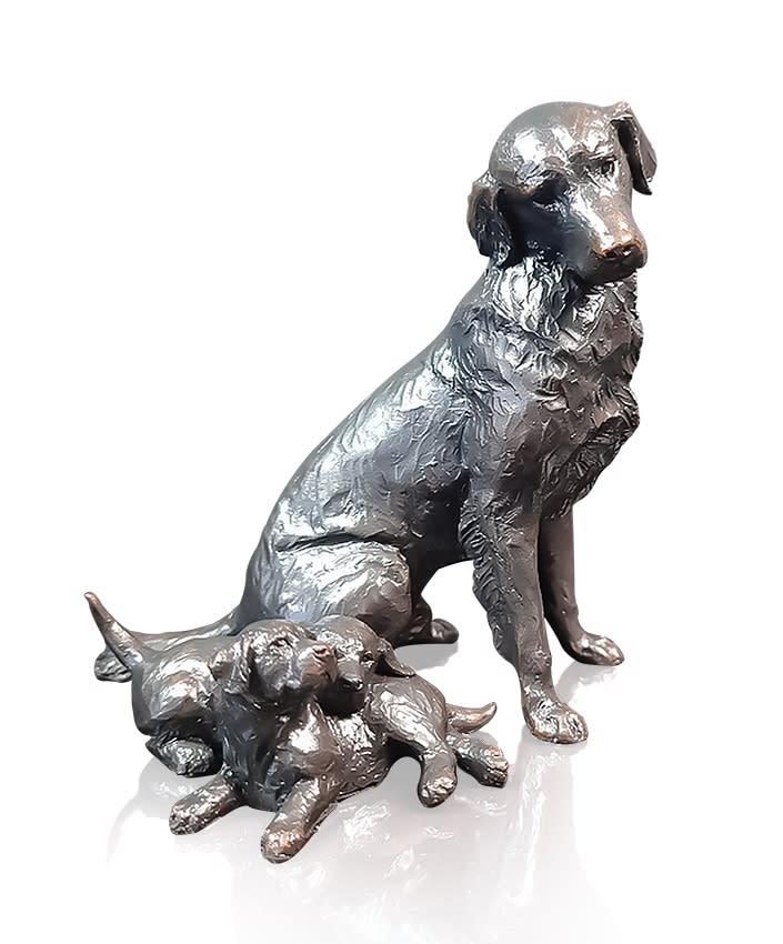 Retriever Dog with Puppies (1202)