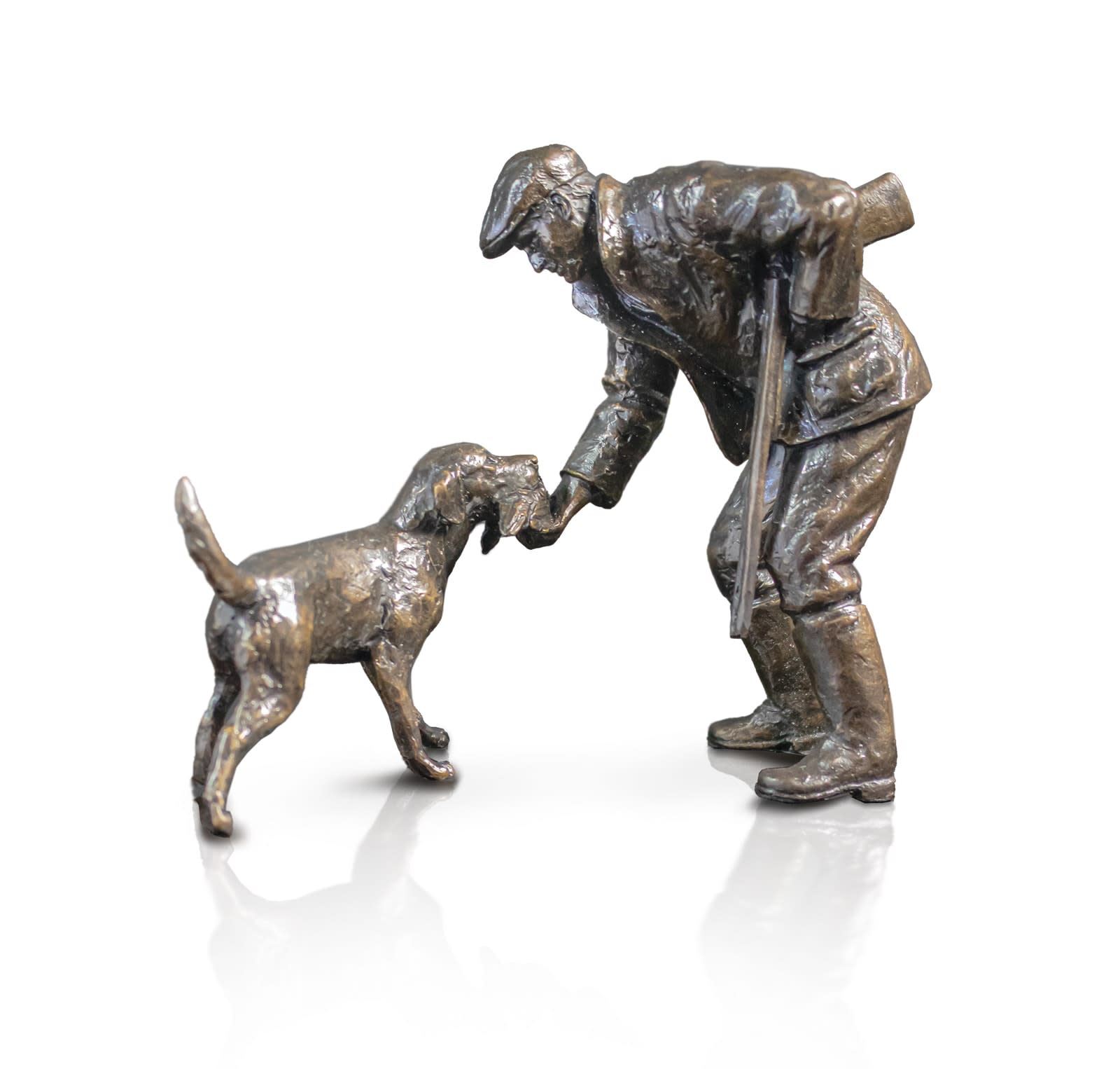 Safe Retrieve, Hunter With Dog Retrieving Scene (1219)